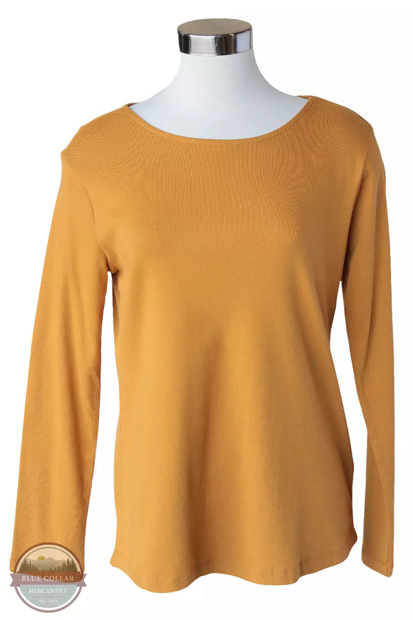 Keren Hart 256 Solid Long Sleeve T-Shirt Mustard Front View