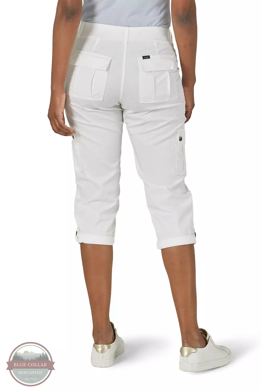 Lee 112314366 Ultra Lux Flex-To-Go Relaxed Cargo Capris Back View