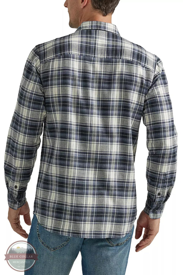 Lee 112339789 Extreme Motion All Purpose Button Down Long Sleeve Shirt in Unionall Black Plaid Back View