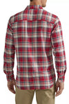 Lee 112339793 Extreme Motion Button Down Long Sleeve Shirt in Amelia Red Plaid Back View