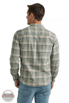 Lee 112339804 Extreme Motion Flannel Button Down Long Sleeve Shirt in Salina Stone Plaid Back View