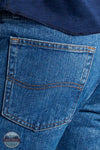 Lee 2008944 Regular Fit Straight Leg Jeans in Pepper Stonewash Back Detail View