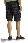 Lee 2183380 Wyoming Cargo Shorts in Black Clifton Plaid Back View