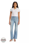 Levi's A3410-0025 726 High Rise Flare Jeans in Light of My Life - Light Wash Front View