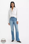 Levi's A3410-0047 726 High Rise Flare Jeans in The Lucky One - Medium Wash Full View