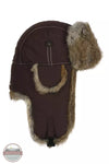Mad Bomber 305CHOC Chocolate Supplex Bomber Hat with Brown Fur Side View
