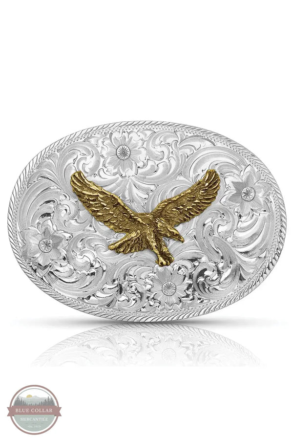 Montana Silversmiths G1840-696 Classic Eagle Belt Buckle front