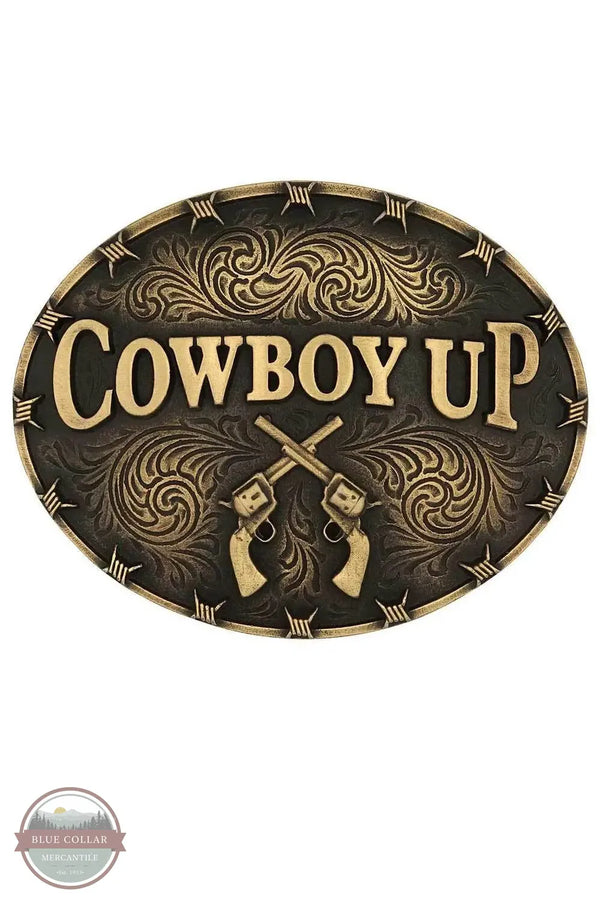Montana Silversmiths A1007C Cowboy Up Belt Buckle