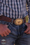 Montana Silversmith 50310-974XL Southwest Edge Buckle with Longhorn Life View