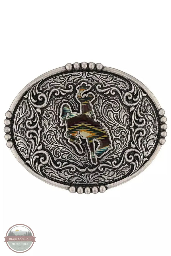 Montana Silversmiths A988S Sunrise Bronc Attitude Buckle Front View