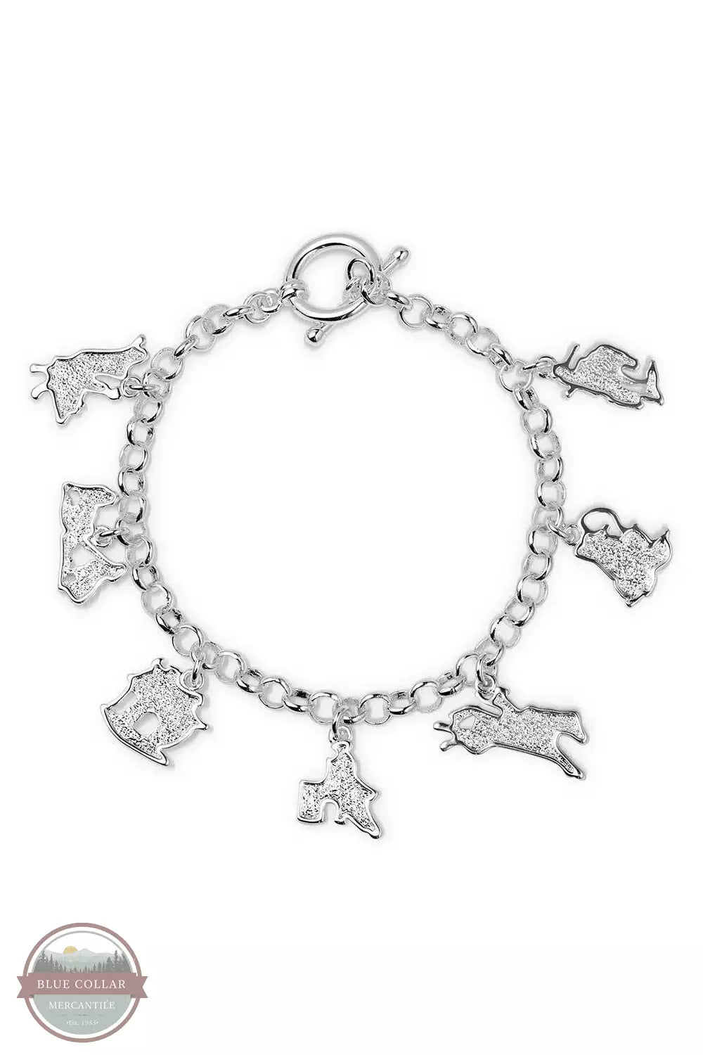 Montana Silversmiths BC5767 Charms of Champions Rodeo Bracelet Underside View