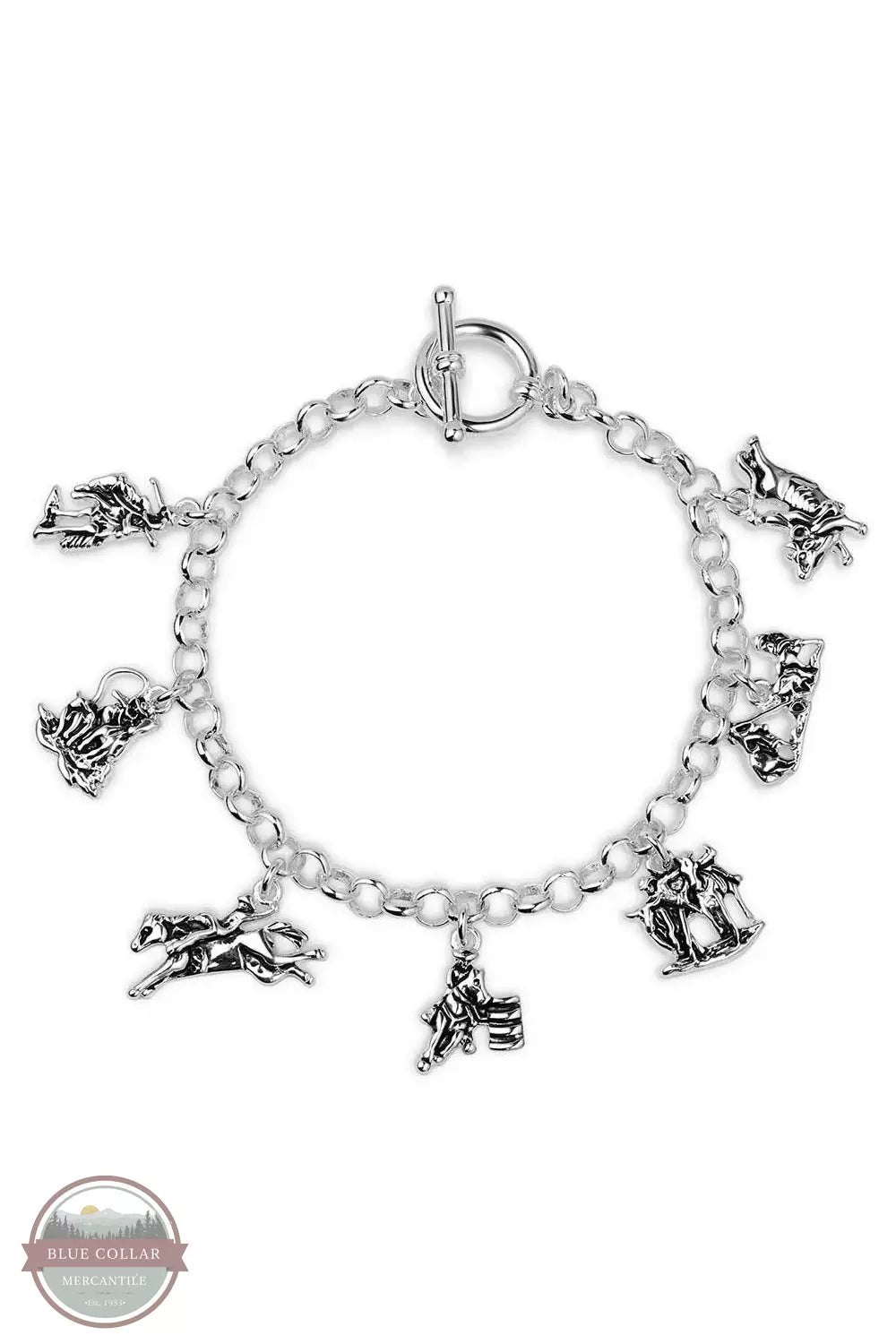 Montana Silversmiths BC5767 Charms of Champions Rodeo Bracelet Front View