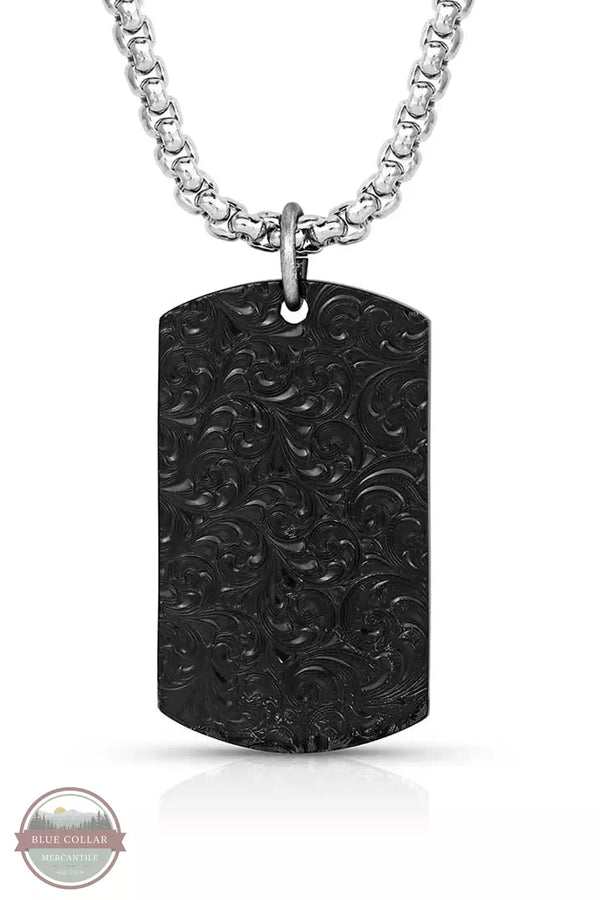 Don't Tread on Me Dog Tag Necklace by Montana Silversmiths - NC5492MA