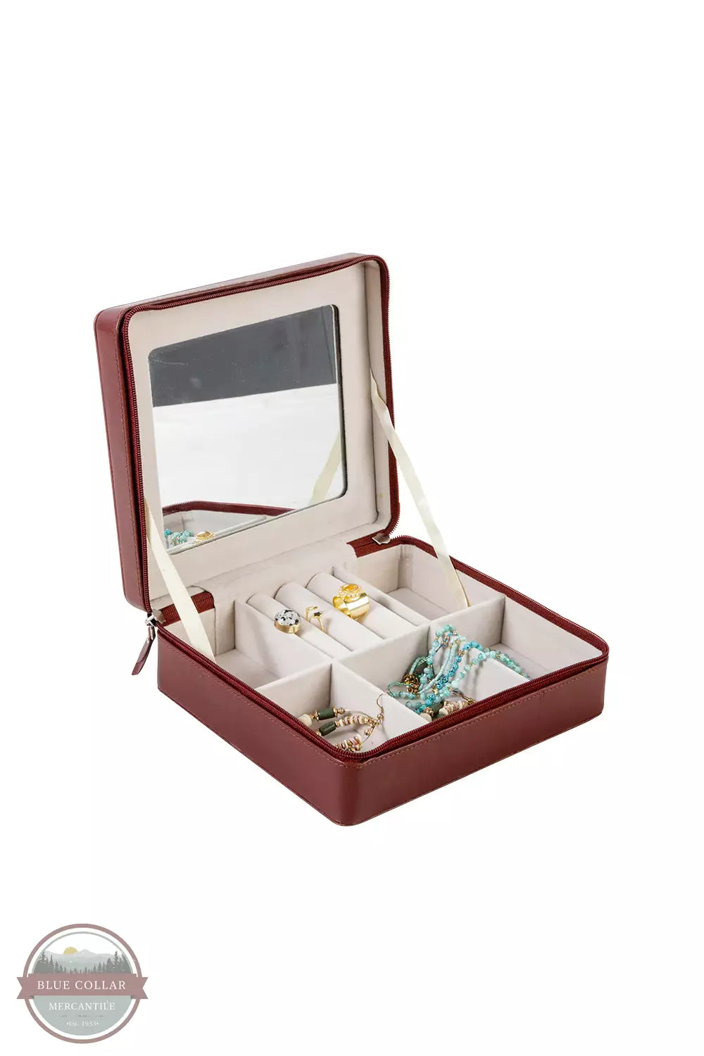 Myra Bag S-6962 Statuesque Jewelry Box Inside View with Jewelry
