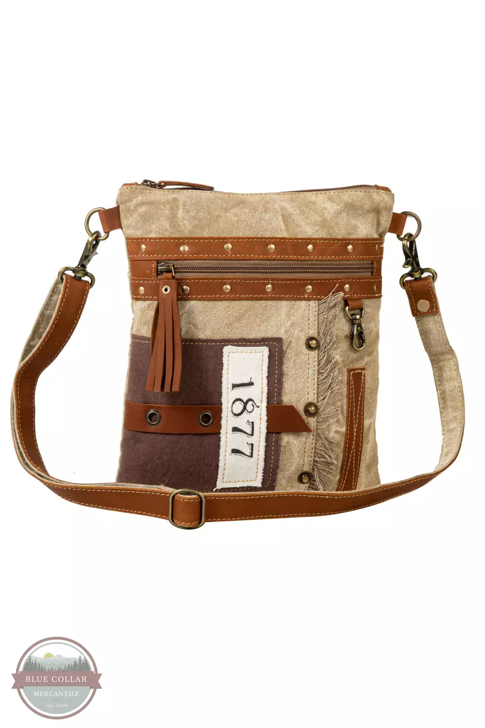 Myra Bag S-7958 Yesteryear Vintage Style Small Crossbody Bag Front View