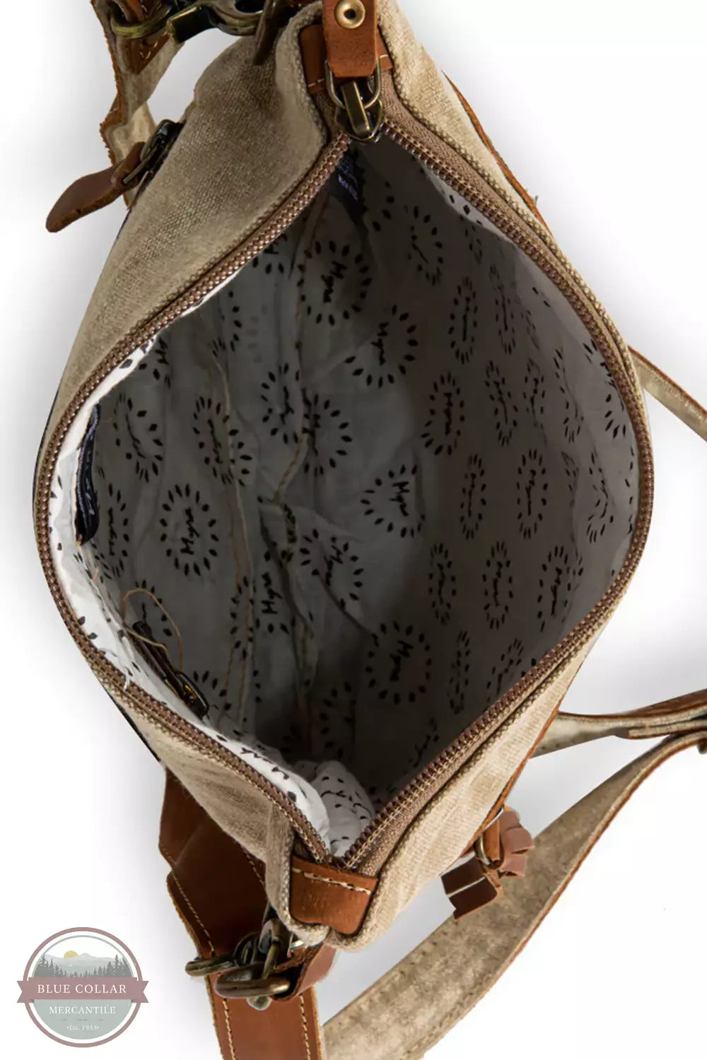 Myra Bag S-7958 Yesteryear Vintage Style Small Crossbody Bag Inside View