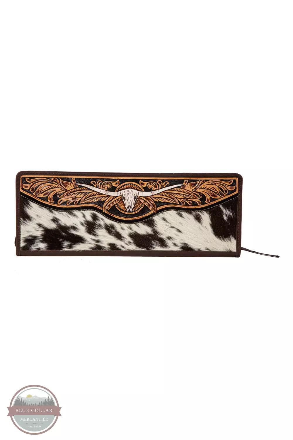 Myra Bag S-8091 Spirit of the Herd Hand Tooled Jewelry Case Back View
