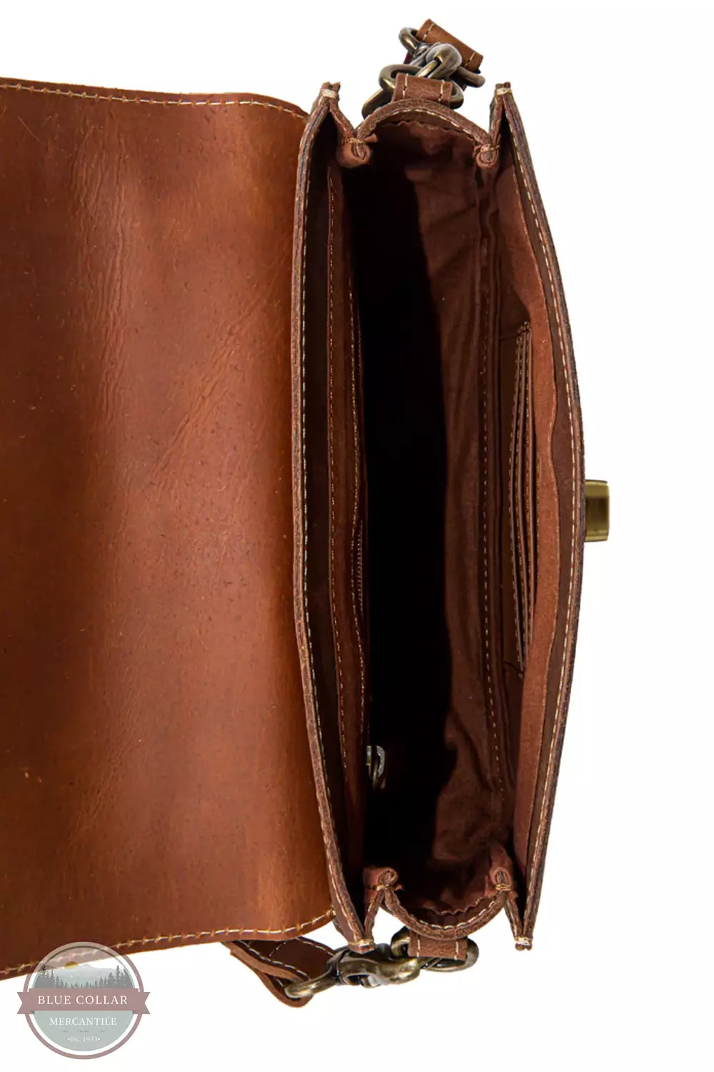 Myra Bag S-8155 Rainfyre Leather & Hairon Bag Inside View