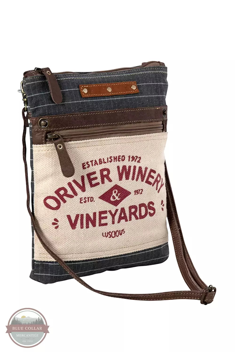 Myra Bag S-8401 Oriver Winery Small Crossbody Bag Profile View