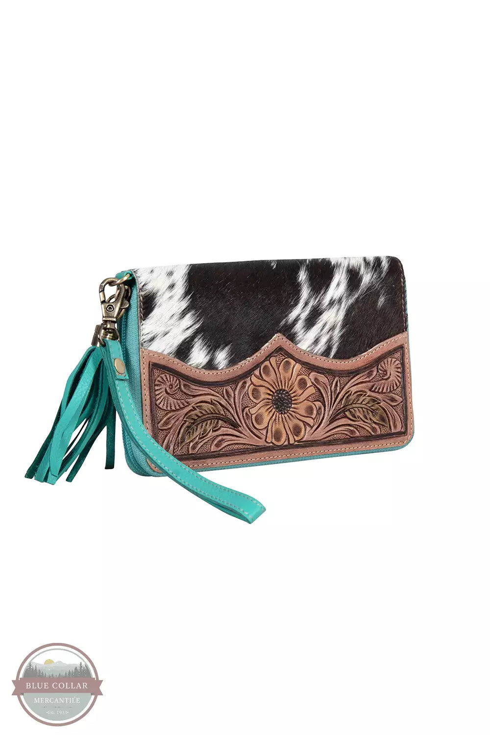 Myra Bag S-8491 Pecos Plains Tasseled Wallet Profile View