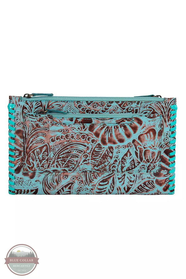 Myra Bag S-8494 Delilah Creek Hand-Tooled Stitched Wallet Back View