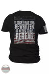 Nine Line REREAD-TSTRI Black Reread, Not Rewritten Short Sleeve T-Shirt Back View