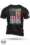 Nine Line STANDV2-TSTRI I Stand Short Sleeve T-Shirt Black Back View. Available in multiple colors