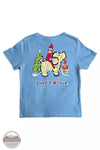Puppie Love SPL1417 Christmas Elf Pup T-Shirt in Carolina Blue Back View