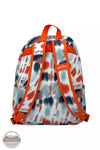 Puppie Love SPLA255 Orange Tie Dye Backpack Back View