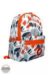 Puppie Love SPLA255 Orange Tie Dye Backpack Profile View