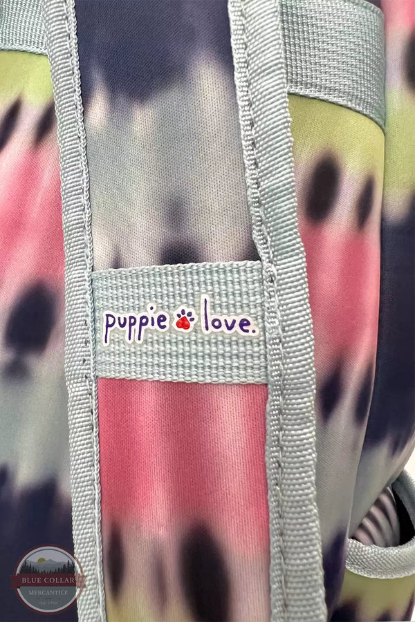 Puppie Love SPLA257 Midnight Pastel Tie Dye Backpack Detail View