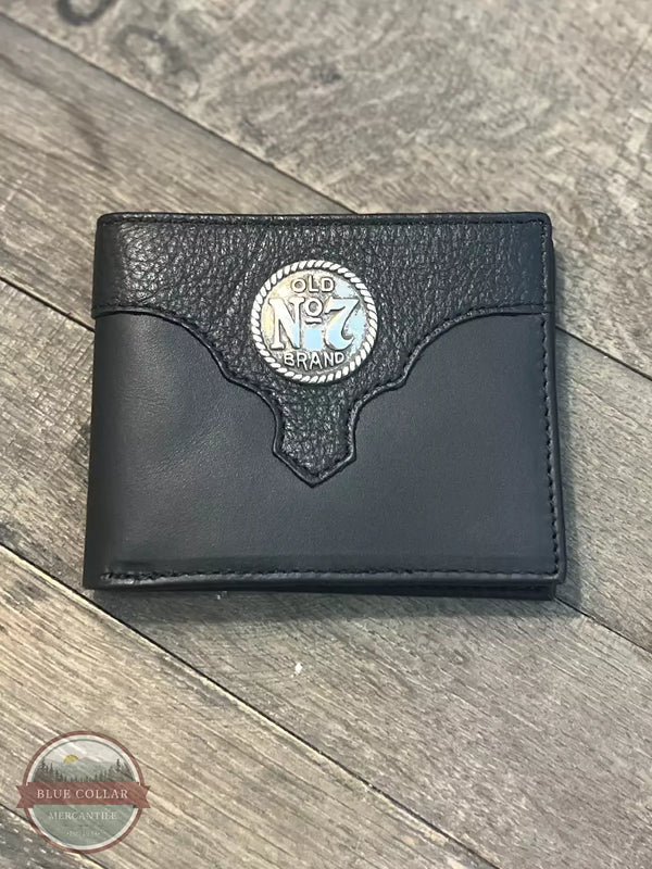Rogers-Whitley 4091JD BLK Jack Daniels BillFold Wallet in Black Front View