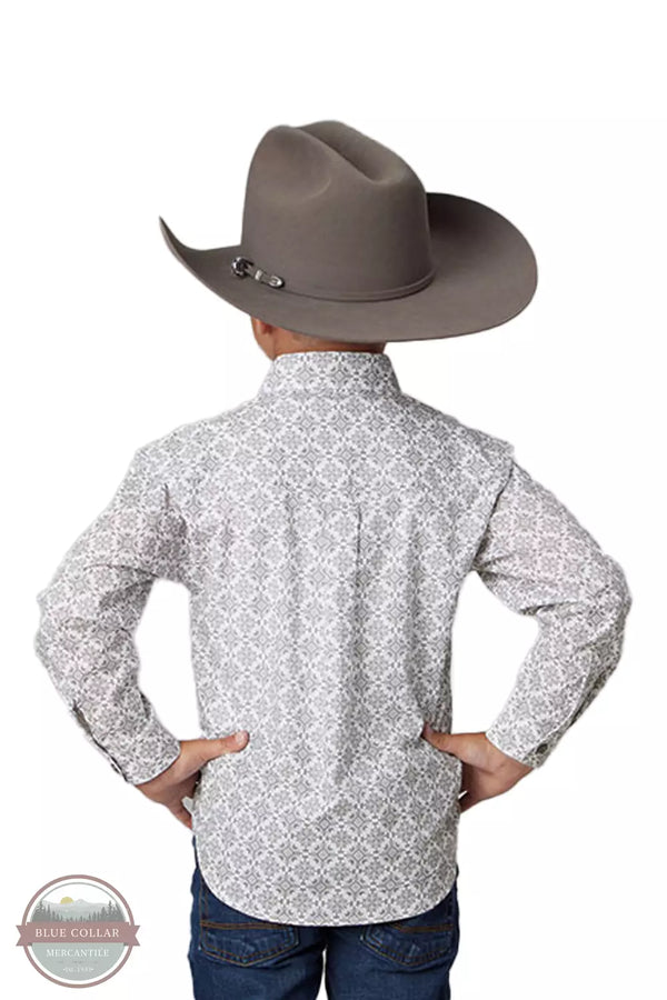 Roper 03-030-0325-4028 GY Silver Springs Western Shirt Back View