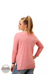 Roper 03-038-0513-6112 PI Stock Show Long Sleeve T-Shirt in Pink Back View