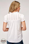 Roper 03-039-0513-3079 WH White Victorian Peasant Top Back View