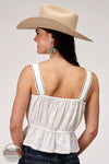 Roper 03-052-0565-2007 WH Swiss Dot Camisole Top in White Back View