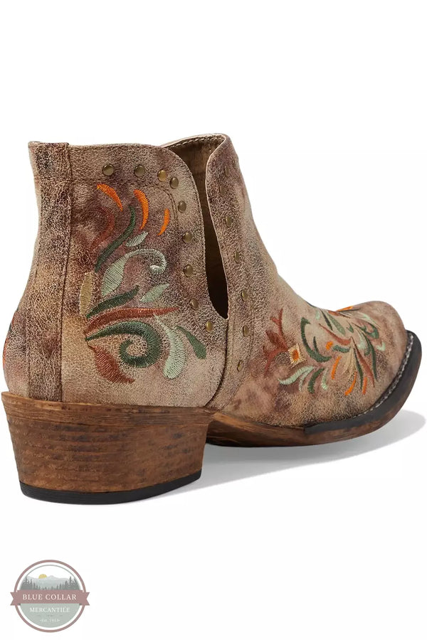 Roper 09-021-1567-3407 TA Ava Floral Western Boots Heel View