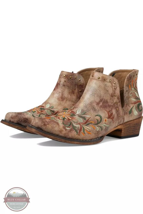 Roper 09-021-1567-3407 TA Ava Floral Western Boots Profile View
