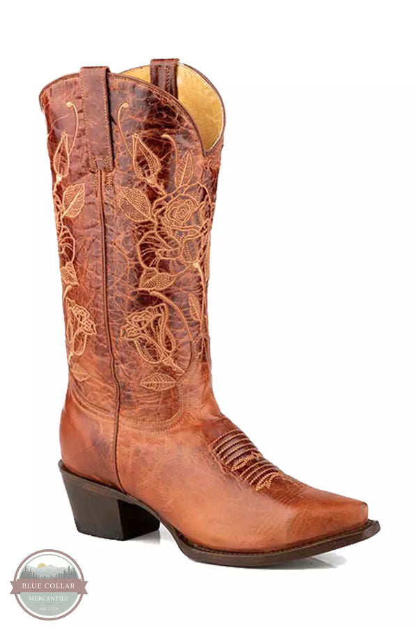 Roper 09-021-9051-8589 BR Desert Rose Western Boots Front View
