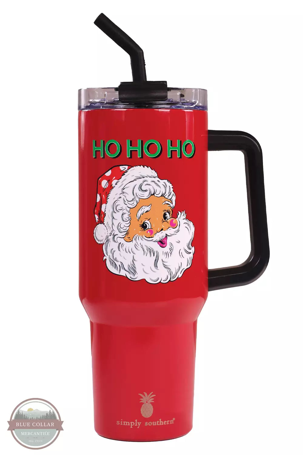 Simply Southern 0223-TUMBLER40 Tumbler Santa Front View