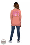 Simply Southern LS-NASHVILLE-PEACH Take Me to Nashville Long Sleeve T-Shirt in Peach Full View