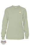 Simply Southern LS-STATE-VA-SAGE Virginia Long Sleeve T-Shirt in Sage Front View