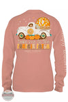 Simply Southern LS-TRUCK-CAFÉ Pumpkin Patch Long Sleeve T-Shirt in Cafe Back View