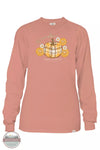 Simply Southern LS-TRUCK-CAFÉ Pumpkin Patch Long Sleeve T-Shirt in Cafe Front View