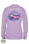 Simply Southern LS-WANDER-LILAC Not all who Wander are Lost Long Sleeve T-Shirt in Lilac Back View