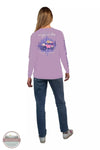 Simply Southern LS-WANDER-LILAC Not all who Wander are Lost Long Sleeve T-Shirt in Lilac Full View