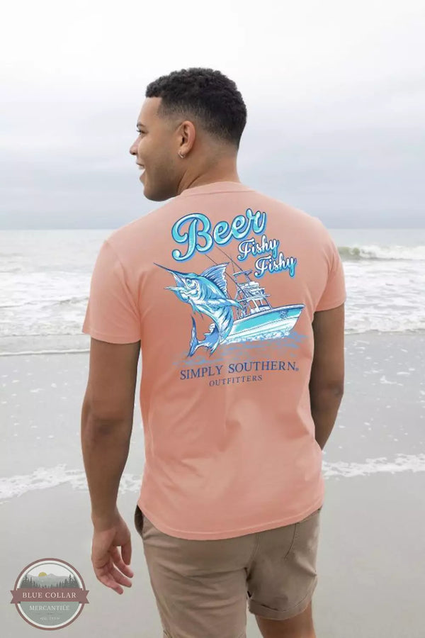 Simply Southern MN-SS-FISHY-COCKTAIL Beer Fishy Fishy T-Shirt Life View