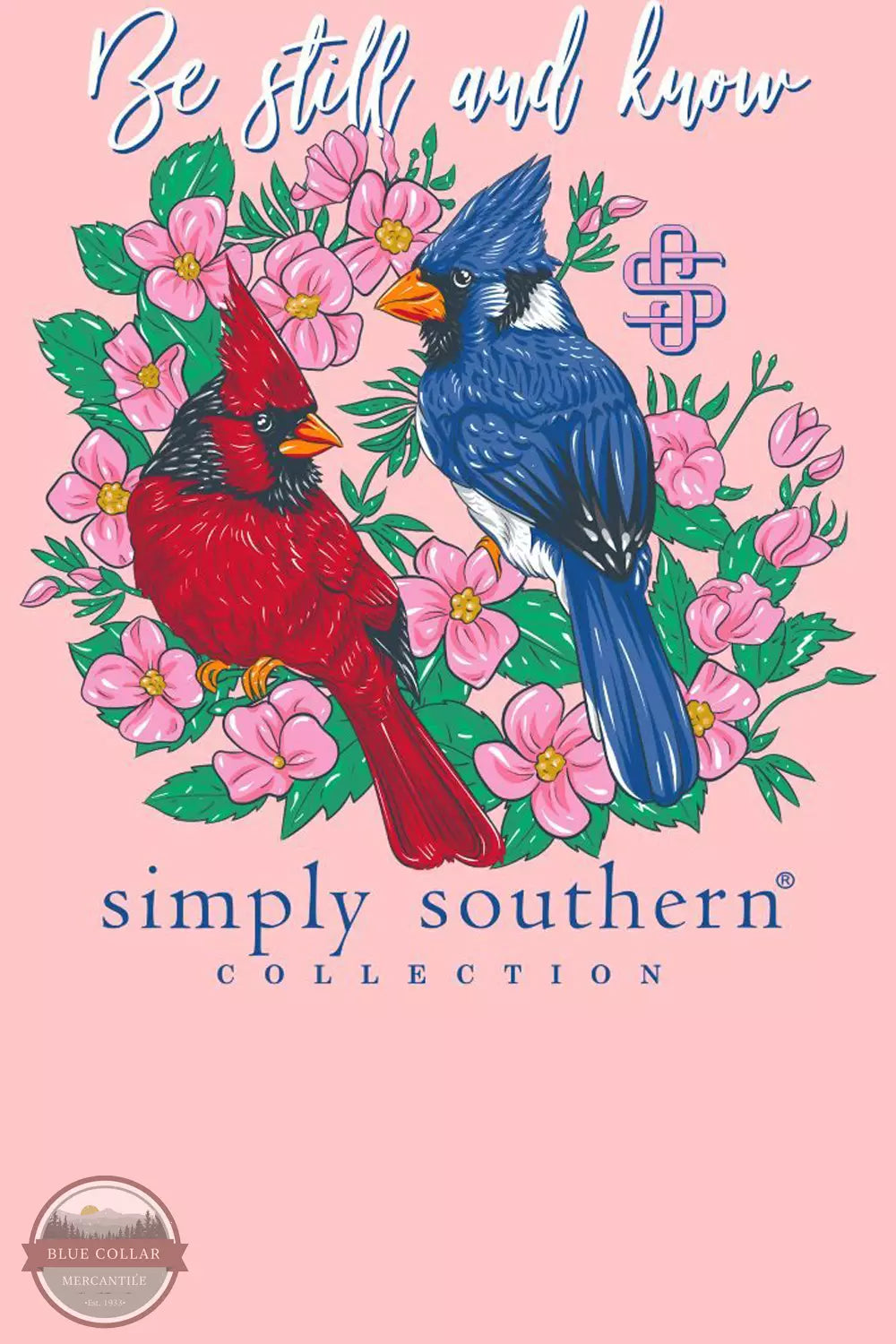 Be Still and Know T-Shirt in Lotus Pink by Simply Southern SS-CARDINAL-LOTUS