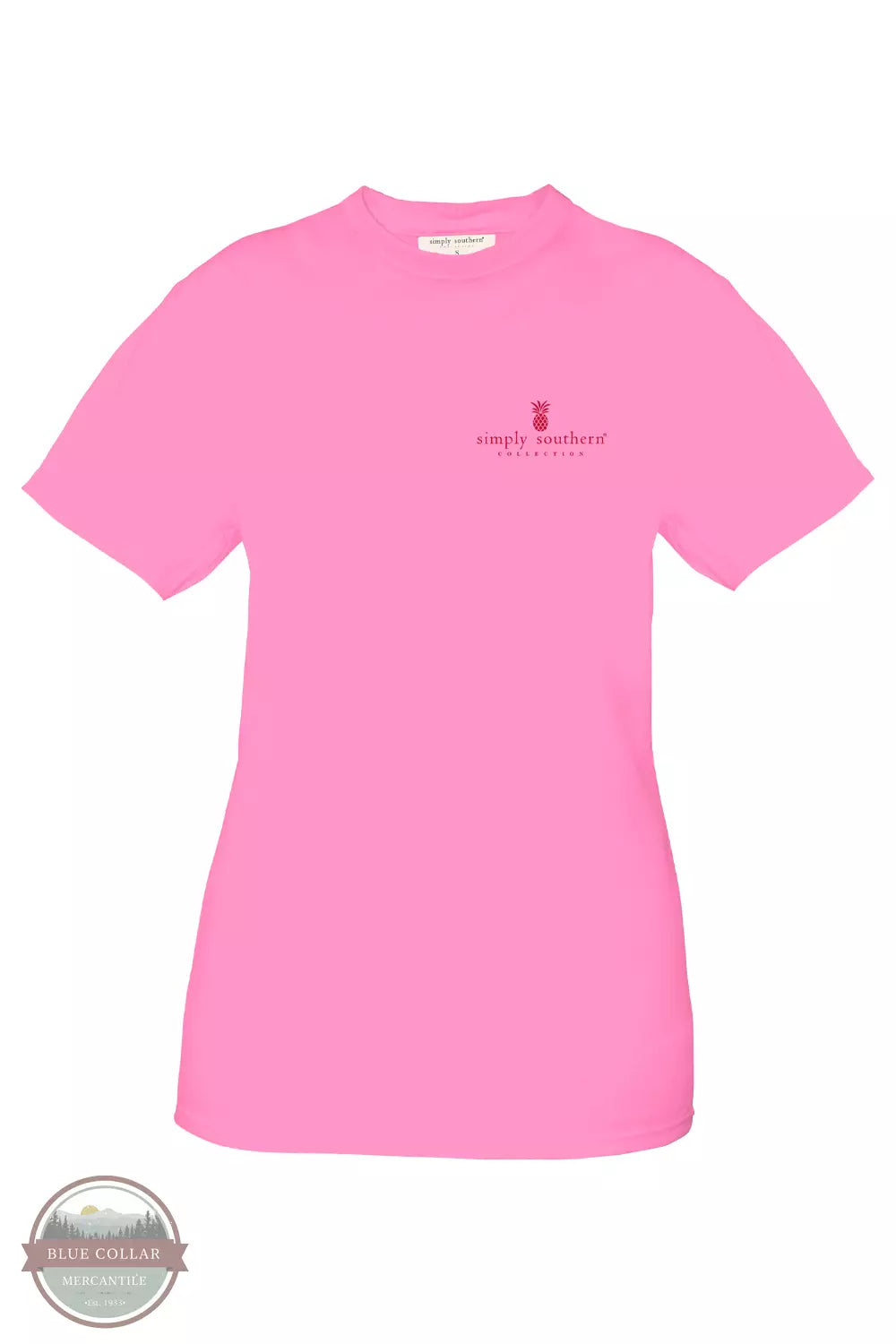 Simply Southern SS-DILL-FNCYCNDY Just Dill With It T-Shirt in Fancy Candy Pink Front View