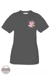 Simply Southern SS-SCRUBLIFE-GRAPHITEHTHR Scrub Life T-Shirt in Graphite Heather Front View